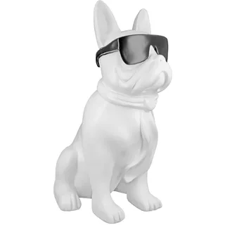 Casablanca by Gilde Casablanca by Gilde, Deko Objekt, Cool Dog sitzend", weiß,