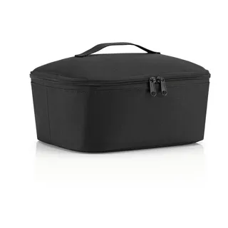Reisenthel coolerbag M Pocket in Schwarz – Kühltasche aus recycelten PET-Flaschen – Ideal für das Mittagessen unterwegs