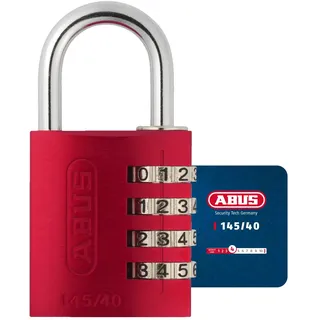 ABUS ABVS48813 Vorhängeschloss 41.5 mm Rot Zahlenschloss