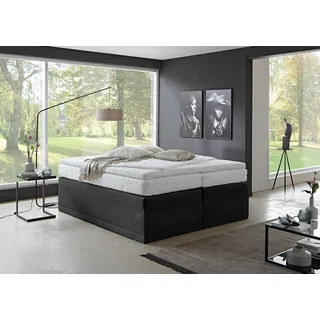 Westfalia Schlafkomfort Boxspringbett »Ibiza in den Breiten 160x200, 180x200cm & 200x200cm«, schwarz,