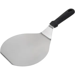 MAGICLULU Pizzaschaufel Aus Edelstahl Mit Kunststoffgriff Pizzaheber Zum Heben Und Umfüllen Von Pizza Kuchen Und Torten Runder Kuchenspatel Für Backofen Grill Und Küche Mit Aufhängeloch