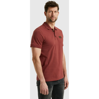 Poloshirt PME LEGEND "Short sleeve polo Trackway", Herren, Gr. 3XL, rosa (spiced apple), Jersey, Obermaterial: 95% Baumwolle, 5% Elasthan, Shirts Poloshirt