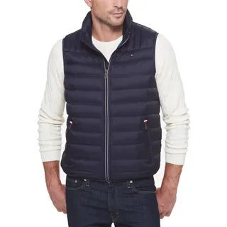 Tommy Hilfiger Herren Lightweight Packable Puffer Vest Daunenweste, Schwarz, XL