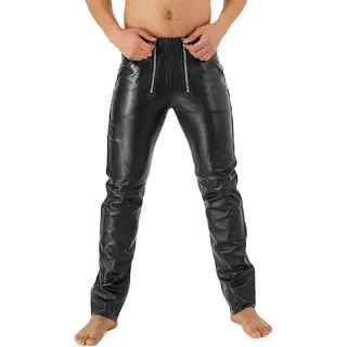 Bockle® Premium Zimmermann Lederhose Herren Lederhose, W42/L36 - Schwarz