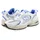 530 Unisex White/Silver Metallic/Blue 44