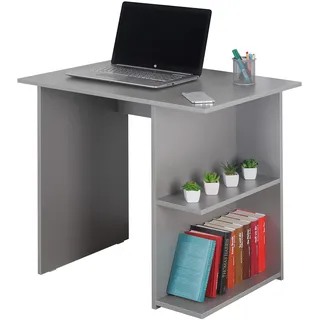 RICOO Schreibtisch klein 82 x 76 x 60 cm WM089-PL grau – Bürotisch Sekretär