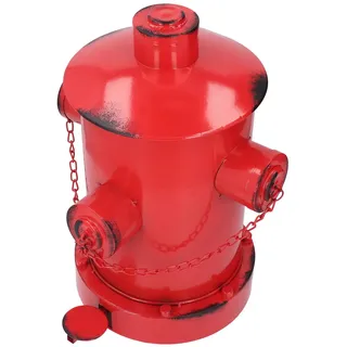 Retro-Mülleimer, Hundekot-Mülleimer, Außenmülleimer, Fußpedal, Eisen-Feuerhydrant, Mülleimer, Innen- und Außenbereich, Abfallbehälter für Park, Garten, Küche, Müll, 32 X 30 X 39