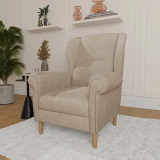 Home Affaire Ohrensessel OSTIANO Polyester 80 x 98 x 82 cm Beige