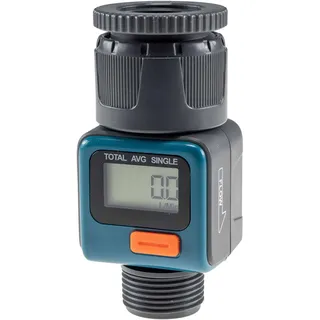 ChiliTec Digitaler Wasserzähler CT-WZ4, mit Adapter 1" u. 3/4"