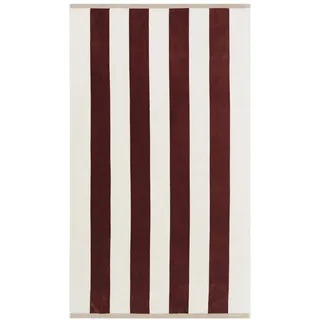 GANT Strandtuch STRIPE BEACH TOWEL 100 x 100 cm braun