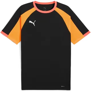 Puma Herren IndividualLIGA Jersey T-Shirts, Puma Black-Heat Fire,