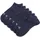 Sneakersocken 3 Paar Blau 35-38
