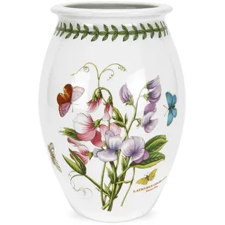 Portmeirion Home & Gifts BG75055 Vase Sweet Pea, Keramik, Weiß, Grün