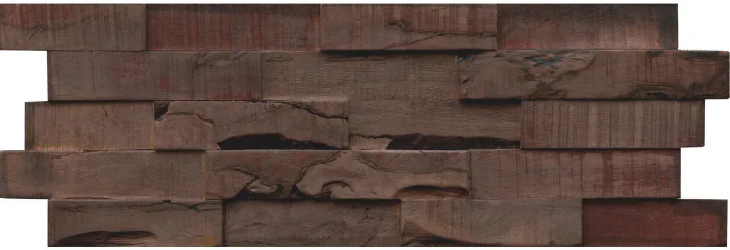 Bild von Wandverkleidung „Slimwood“, grau, geölt, Holz, Stärke: 18 mm