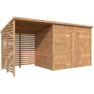 Leif Gerätehaus 460 x 170 cm Hellbraun Tauchgrundiert