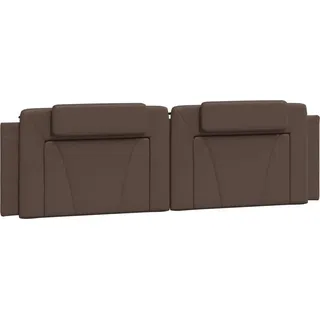 vidaXL Kopfteil-Kissen "Viana" Braun 180 cm Kunstleder - Braun
