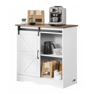 Vevor Kaffeebarschrank 80 x 35 x 80 cm Bauernhaus mit 3-stufigem Stauraum