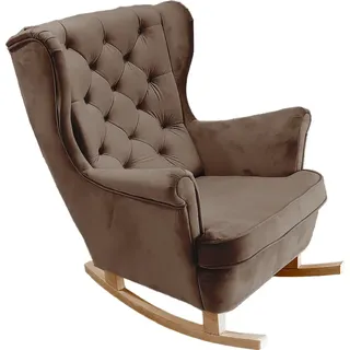 DomoHome Relaxsessel Armlehnensessel Armlehnen Fernsehsessel Loungesessel Polstersessel Couchsessel Armsessel Chair Wohnzimmersessel Ohrensessel | 102x81x95cm | Brown_29814 - Braun