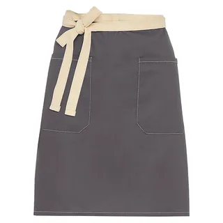 SG Accessories Bistro - Kurze Schürze "Santorini", Kontrast FK2149 (Einheitsgröße) (Grau) - Grau