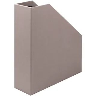 Rössler SOHO Stehsammler A4 mit Griff | Stehsammler Pappe aus stabilem Karton | Büro Organizer | Schreibtisch Organizer | Zeitschriftenhalter | 315 x 260 x 80 mm | 1 Stück | Farbe: Grau | Taupe