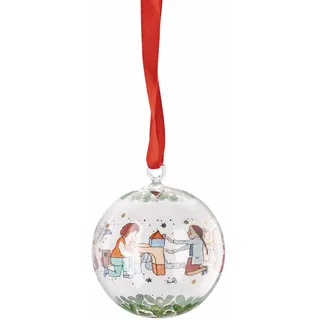 Hutschenreuther Kristallkugel 2025 Glaskugel Weihnachtsspiele Weihnachtskugel, 7 cm