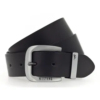 Mustang Herrengürtel Leder 3,5 cm schwarz 130