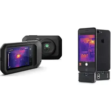 FLIR C3-X Kompakte Wärmekamera & ONE Pro Lt – Termográfica Kamera für iOS mit 4800 Pixel Auflösung (Lightning)