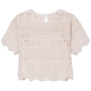 Pepe Jeans Mädchen Noelle Blouse, White (Mousse), 8 Years