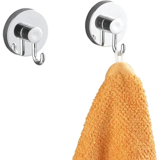 Wenko Handtuchhaken 2er Set Kunststoff chrom 2 Stk.