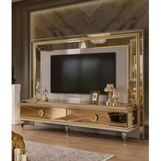 aea RTV Lowboard 51 cm X 183 cm Gold Holz