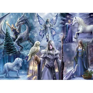 Bluebird Puzzle Anne Stokes Winter Fantasy 1000 Teile Puzzle