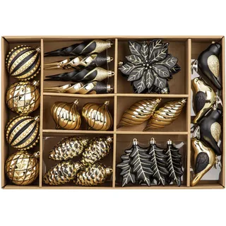 30er-Set Weihnachtskugel Weihnachtskugeln Kunststoff, Christbaumkugeln Weihnachtsbaumkugeln Set Personalisierte Weihnachtsbaum,Tolle Dekorationen für Weihnachtsfeier Hochzeit