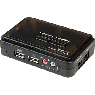 Startech StarTech.com 2 Port USB KVM Switch Kit mit Audio und Kabeln