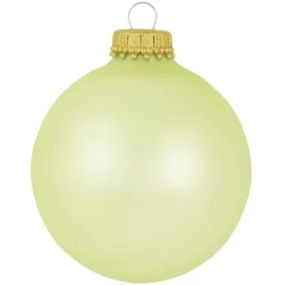 Weihnachtsbaumkugel KREBS GLAS LAUSCHA "CBK78222, Weihnachtsdeko, Christbaumschmuck, Christbaumkugeln Glas", weiß, Ø:8cm, Glas, Weihnachtsbaumkugeln, Weihnachtsbaumkugel