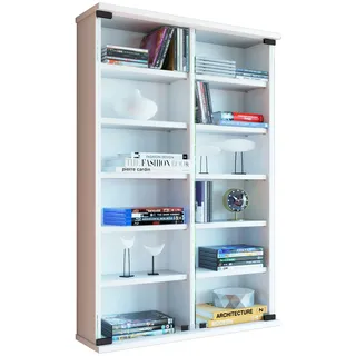 VCM Zuntisa Wandregal 60 x 18 x 91,5 cm Weiß