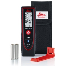 Leica DISTO D110 – kompakter Laser Entfernungsmesser mit Bluetooth (App-Nutzung) für Distanz- und Flächenmessungen (Innenbereich mit 60 m Reichweite)