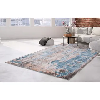 Arte Espina Ocean 300 Kurzflorteppich 170 x 240 cm Blau/Mehrfarbig