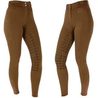 Kerbl 3223815 High Waist H/W 2021 Reithose für Damen, Cappuccino, Größe 34