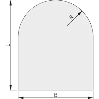 Glasbodenplatte quadratisch