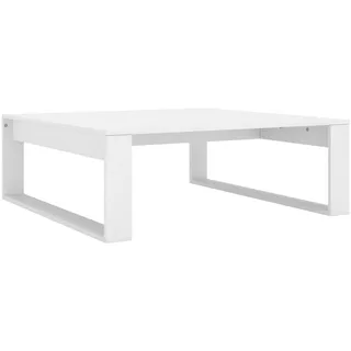 vidaXL Couchtisch Weiß 100x100x35 cm Holzwerkstoff - Weiß
