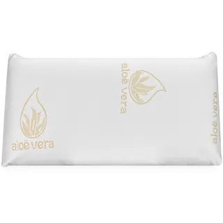 DUÉRMETE ONLINE Viskoelastisches Kissen Aloe Vera Visco hervorragende Anpassungsfähigkeit mit Anti-Stress-Eigenschaften | 135 x 40 cm