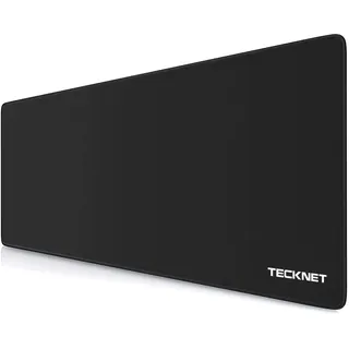 TECKNET Mauspad XXL Speed Gaming, 900x400 mm Schreibtischunterlage Schwarz, Gamer Mouse Pad, Wasserdicht mousepad, Spezielle Oberfläche Verbessert Präzision und Geschwindigkeit, rutschfeste Gummibasis