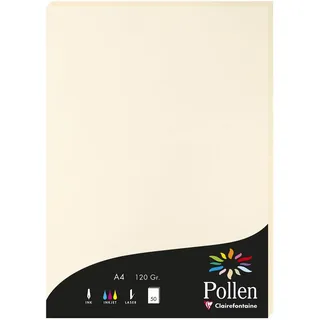 Clairefontaine 4204C 50 Blatt Briefpapier Pollen A4 120g Elfenbein