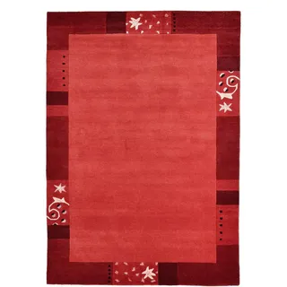 THEKO Royal Ganges Wollteppich 120 x 180 cm Rot