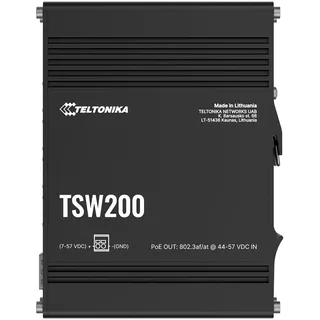 Teltonika TSW200 Industrieller Unmanaged PoE+ Switch - Silber