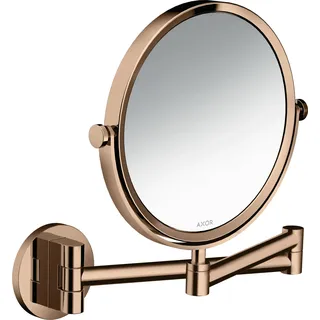hansgrohe AXOR UNIVERSAL Circular Rasierspiegel, schwenkbar, neigbar, 42849300, Farbe: Polished Red Gold