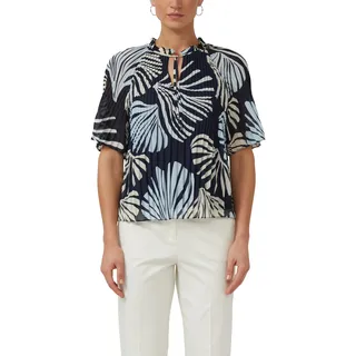 s.Oliver Festliche Chiffon-Bluse mit Plissee und Rüschen