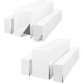 YMHPRIDE Zwei 3er-Set Bierbank & Biertisch Hussen – 3 TLG. Polyester Biertischhussen für Bierzeltgarnitur, Set für Bankette im Freien (Weiß)