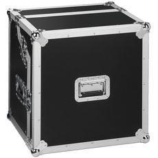 MONACOR MR-246 Professionelles DJ-Flightcase mit geringer Tiefe, für 482-mm-Geräte (19"), schwarz