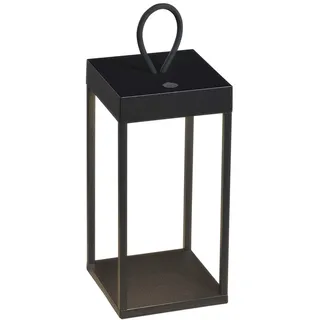 Konstsmide Laterne Aluminium 15 cm x 15 cm x 30 cm inkl. LED-Lampe schwarz